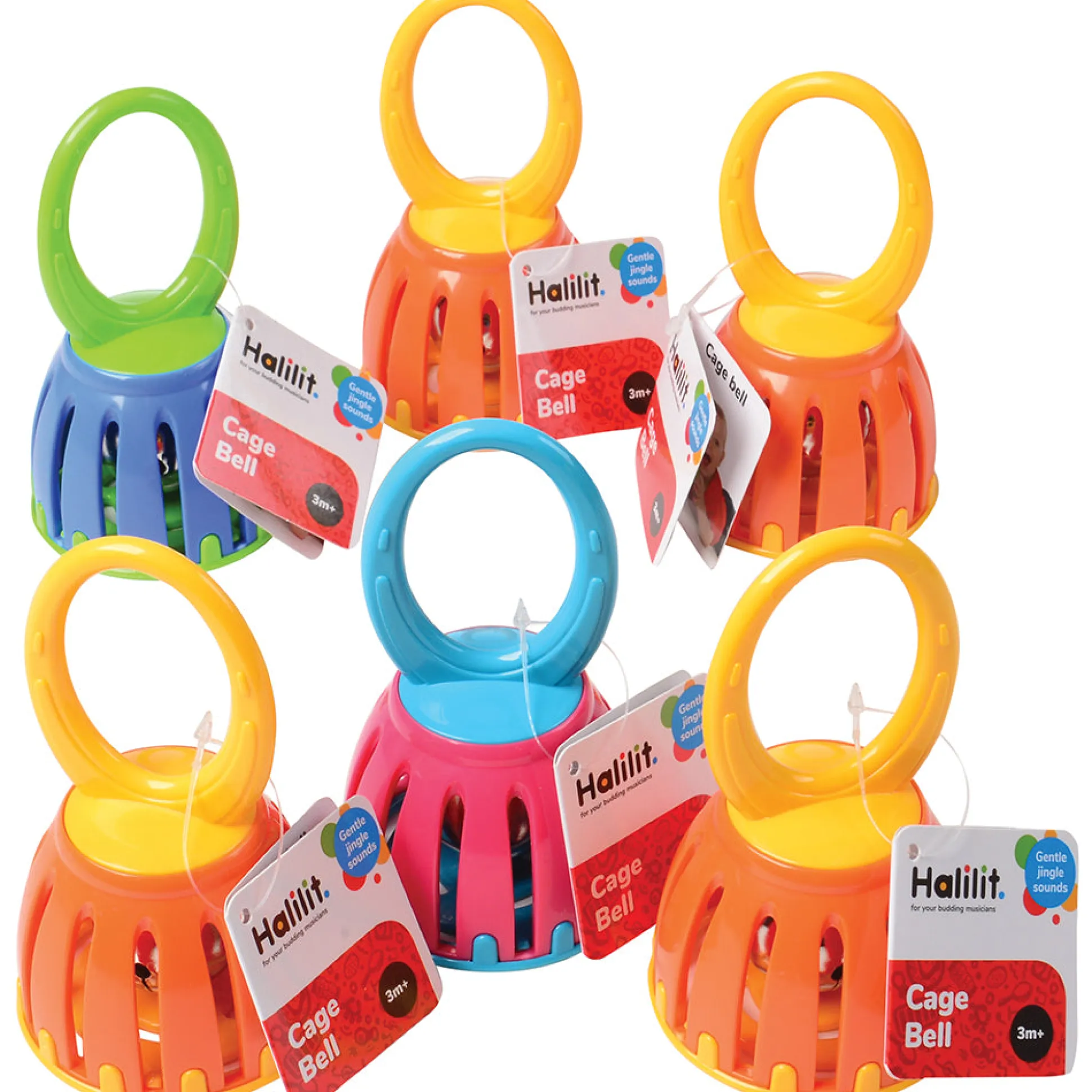 Infant-Safe Baby Bells Set | 6-Piece Colorful Musical Toy
