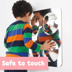 Infant & Toddler Sensory Bubble Dome Mirror | Durable Acrylic Wall Mirror