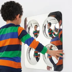 Infant & Toddler Sensory Bubble Dome Mirror | Durable Acrylic Wall Mirror