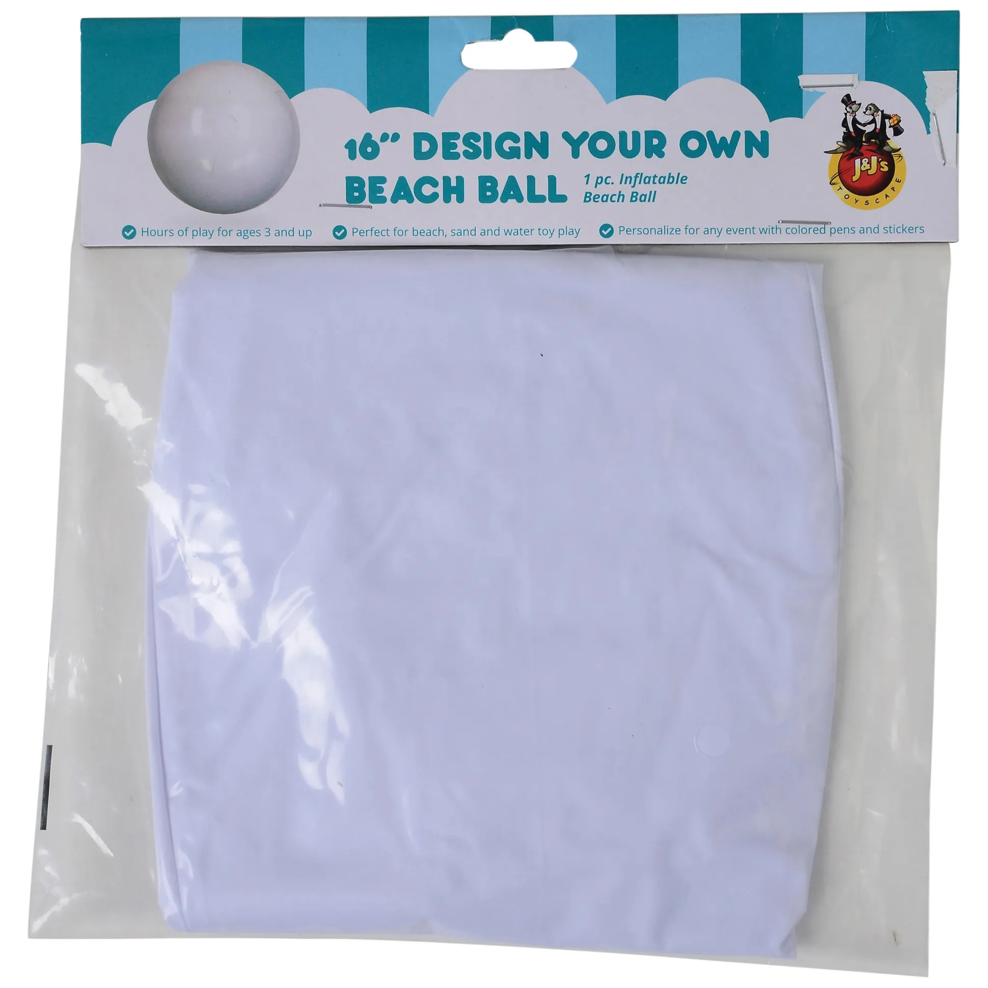 Inflatable Educational Beach Ball – 9" Diameter