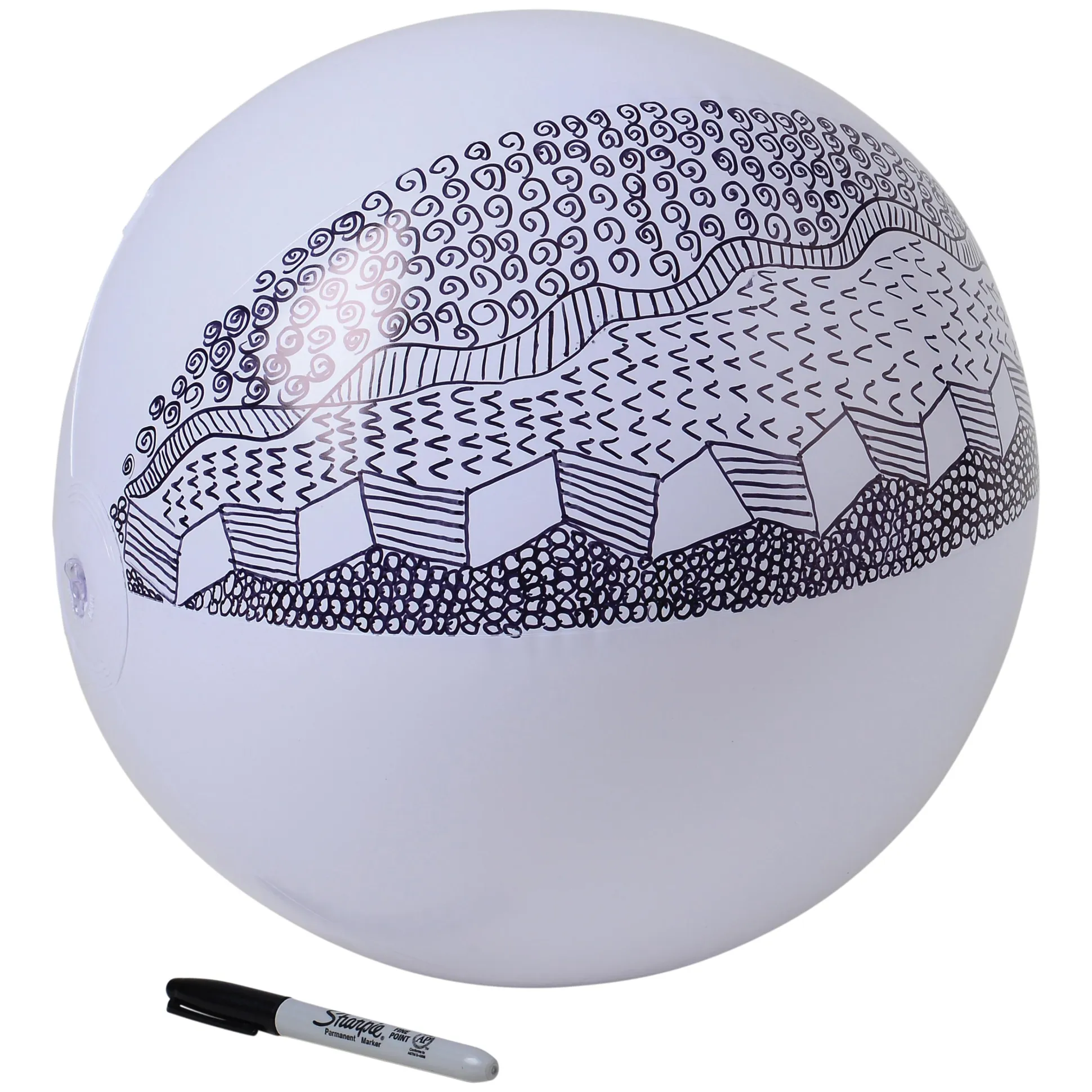 Inflatable Educational Beach Ball – 9" Diameter