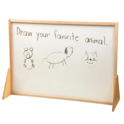 3-in-1 Magnetic STEM Easel | Double-Sided Dry-Erase & 3D Tile Building Surface