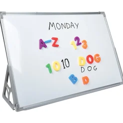3-in-1 Magnetic Whiteboard & Flannel Story Board | 24" x 36" Dual-Sided Classroom Display