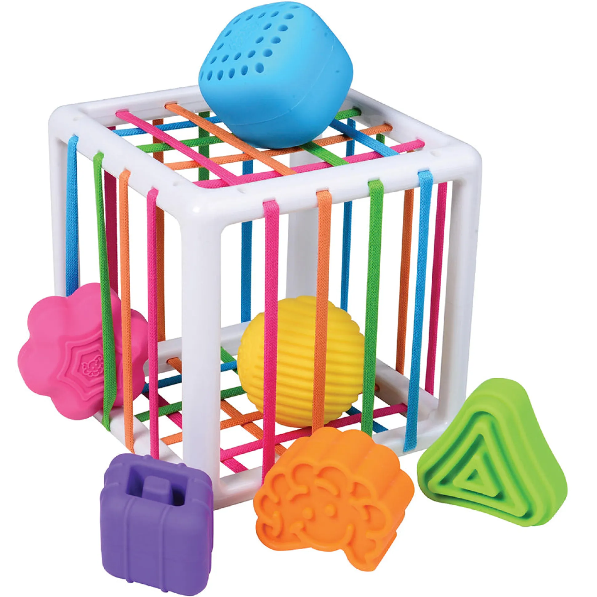 Inny Binny | Sensory Shape-Sorting Cube by Fat Brain Toys