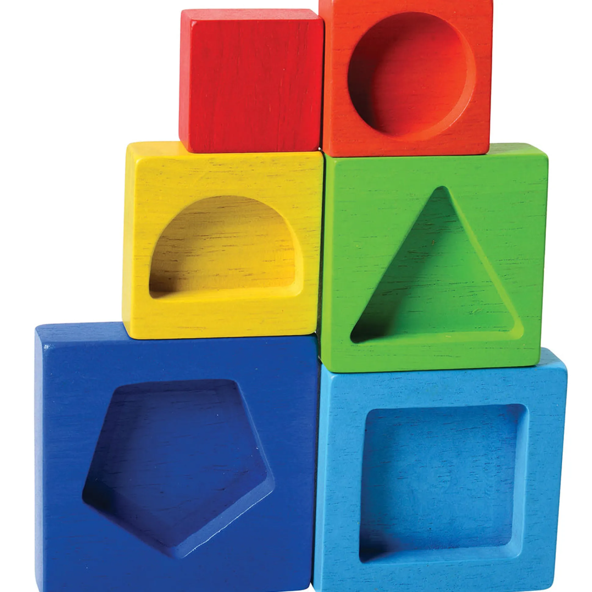 4 in 1 Rainbow Stacking Set | Wooden Stacking, Lacing & Early Math Learning Toy