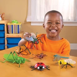 Jumbo Insects | 7-Piece Realistic Bug Toy Set | Durable Educational STEM Play