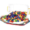 250 Jumbo Plastic Beads with 5 Tipped Lacing Cords