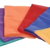 Jumbo Rainbow Play Scarves | Set of 6 Vibrant 27" Nylon Squares