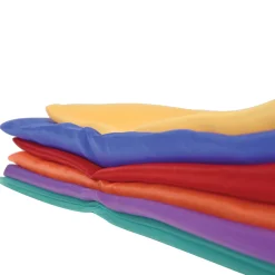Jumbo Rainbow Play Scarves | Set of 6 Vibrant 27" Nylon Squares