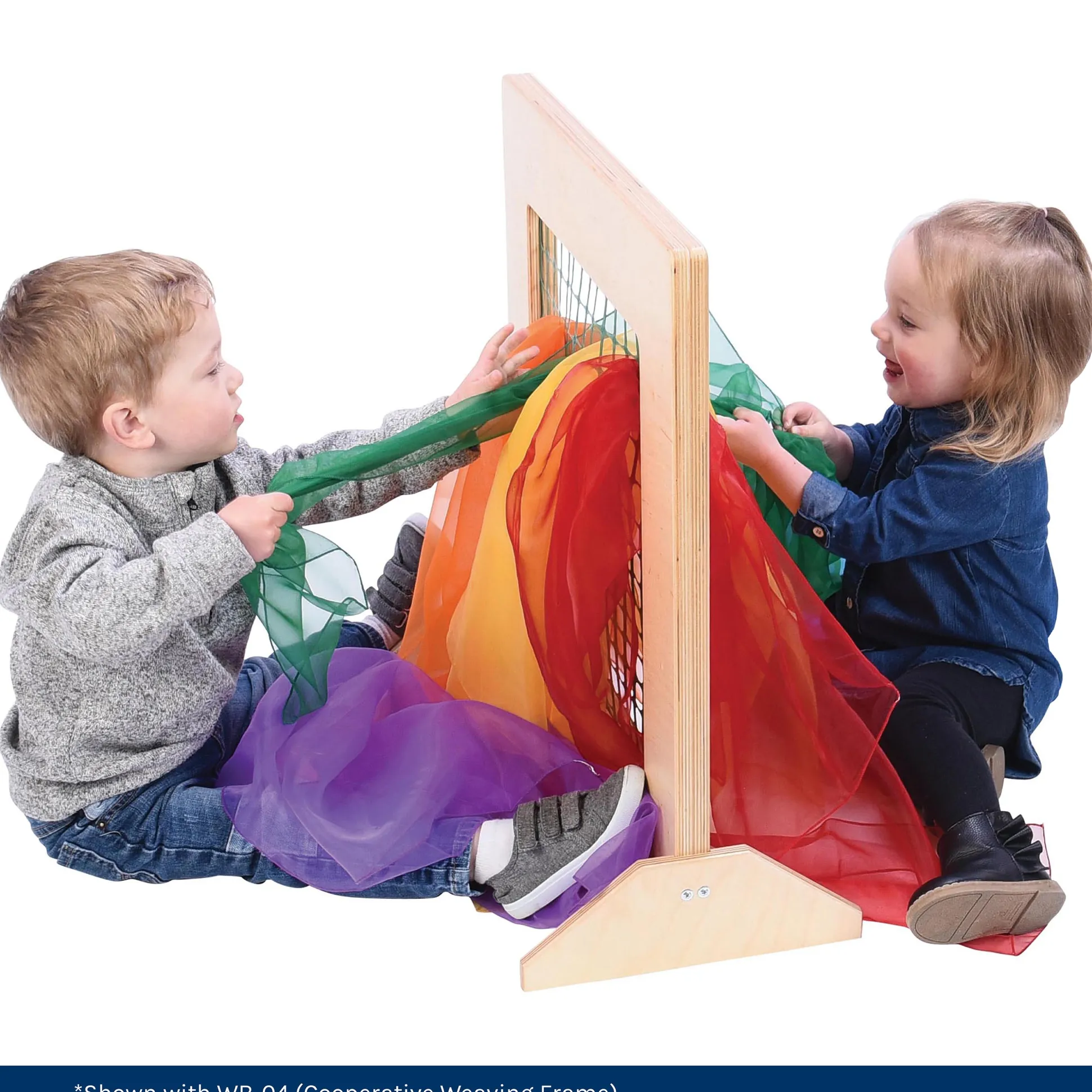Jumbo Rainbow Play Scarves | Set of 6 Vibrant 27" Nylon Squares