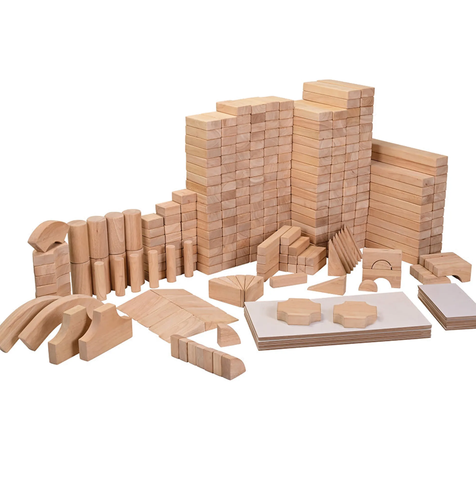 Jumbo School Unit Block Set | 322 Durable Hardwood Blocks