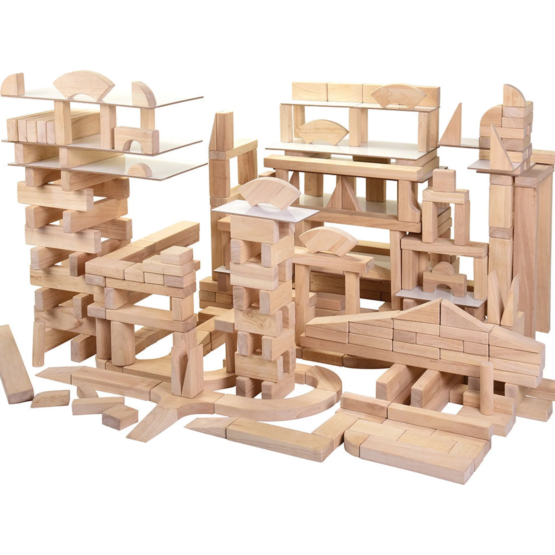 Jumbo School Unit Block Set | 322 Durable Hardwood Blocks