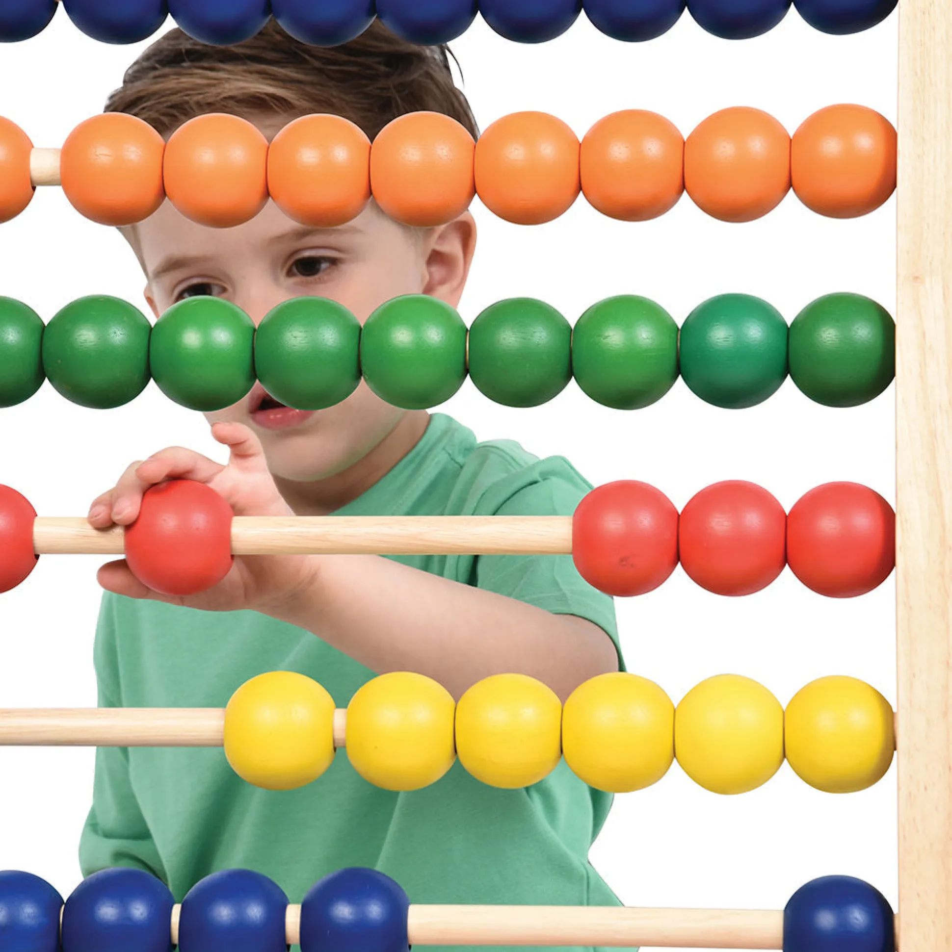 Jumbo Wooden Abacus Counting Frame | 100 Beads for Preschool Math Learning