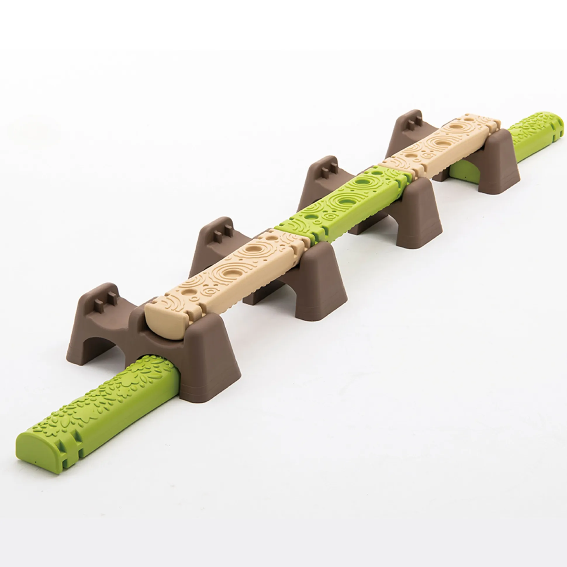 Jungle Trail Balance Logs & Bases | Gross Motor Balance Path Set with Textured Logs & Sturdy Stepping Bases