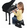 37-Key Kids’ Electronic Grand Piano with Microphone & Stool – Interactive Music Learning Keyboard for Ages 3+