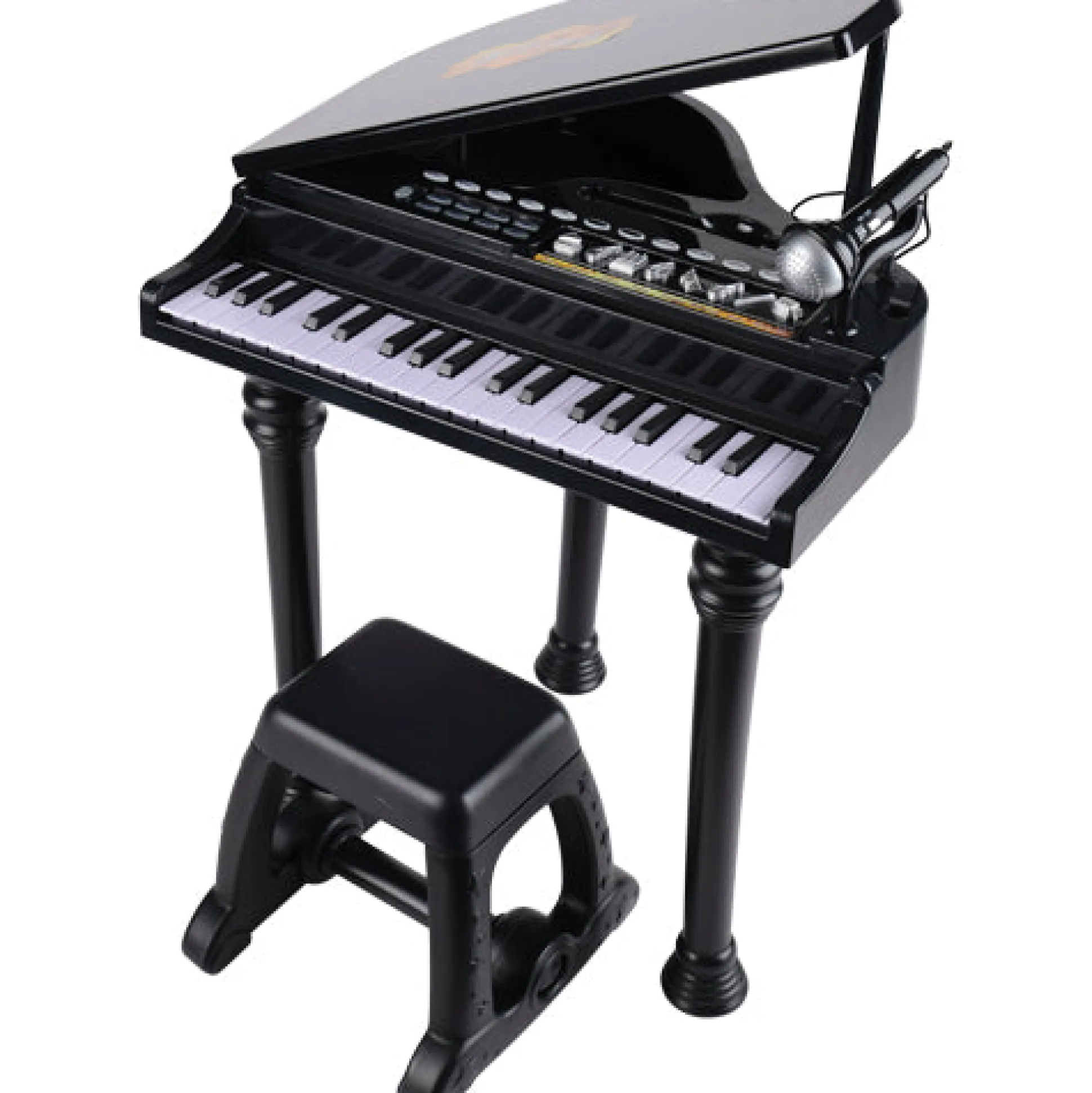 37-Key Kids’ Electronic Grand Piano with Microphone & Stool – Interactive Music Learning Keyboard for Ages 3+