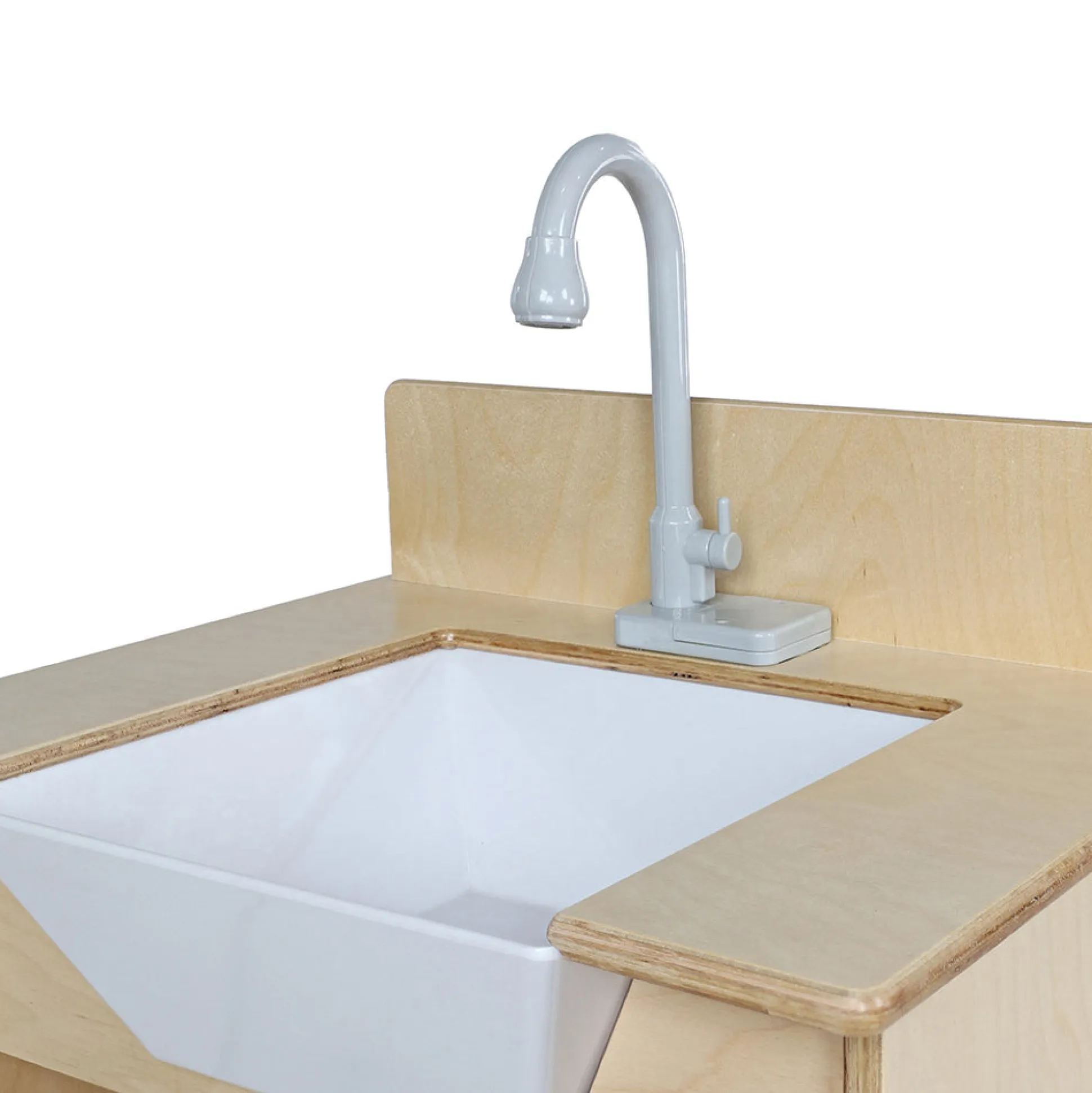 Kid-Sized Farmhouse-Style Toy Sink