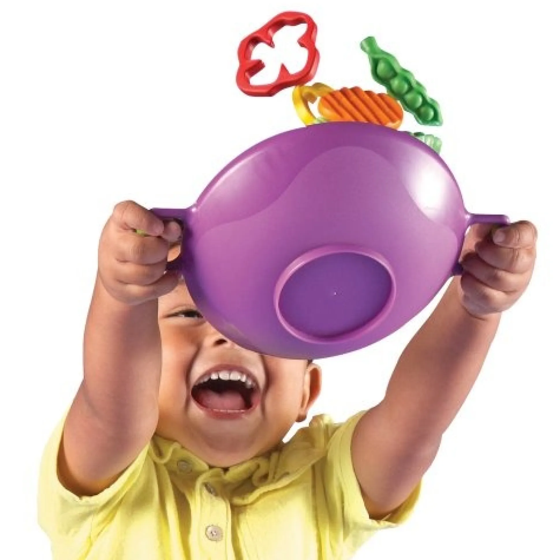 Kids' Play Food – 17-Piece Vegetable Stir-Fry Set with Wok