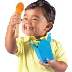 Kids' Play Food – 17-Piece Vegetable Stir-Fry Set with Wok