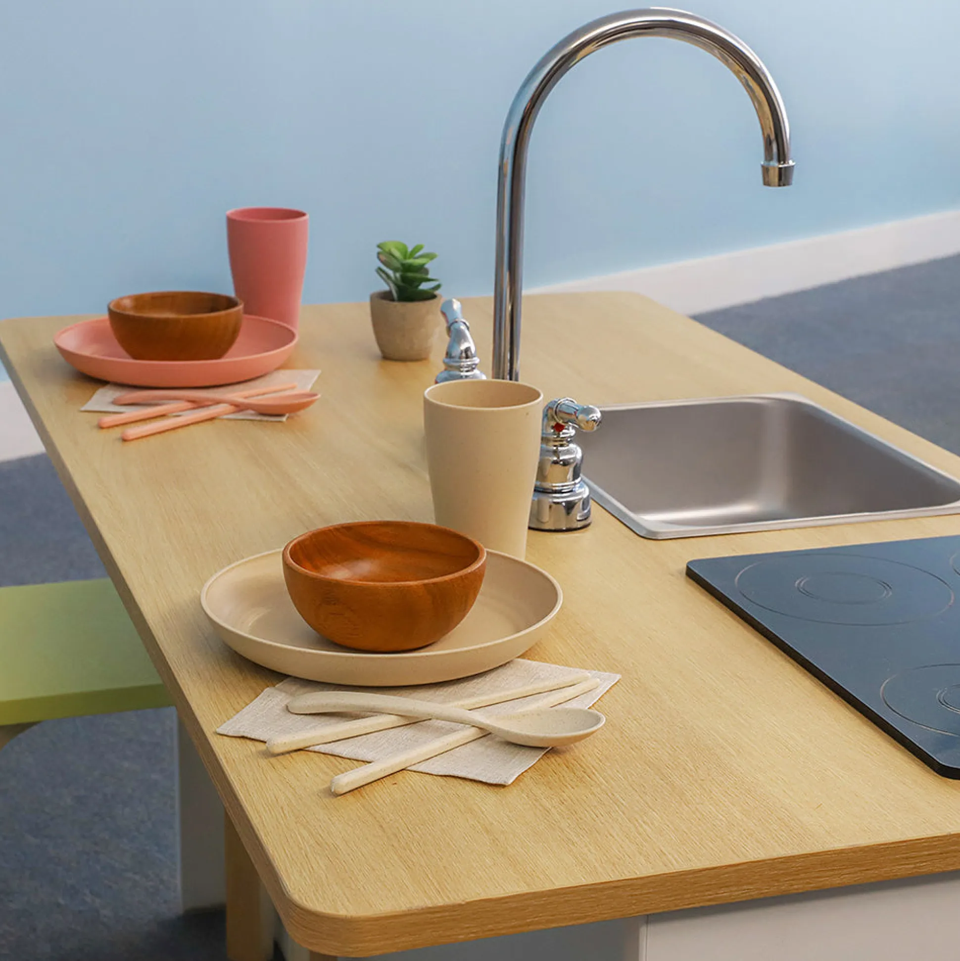 Kitchen Island and Barstools Bundle