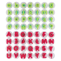 Knobbed Alphabet Stampers - Uppercase & Lowercase