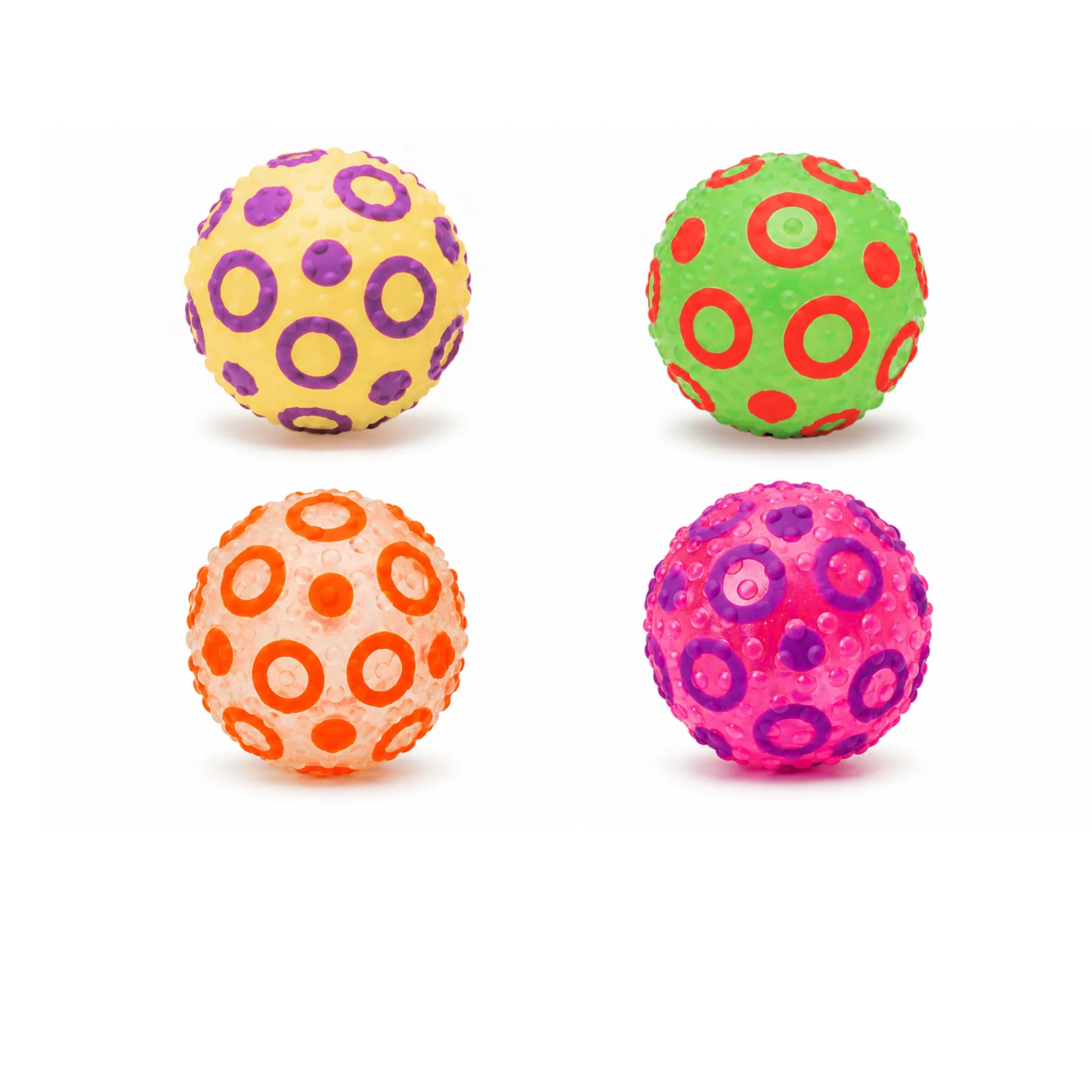 8" Knobby Sensory Balls - Set of 4