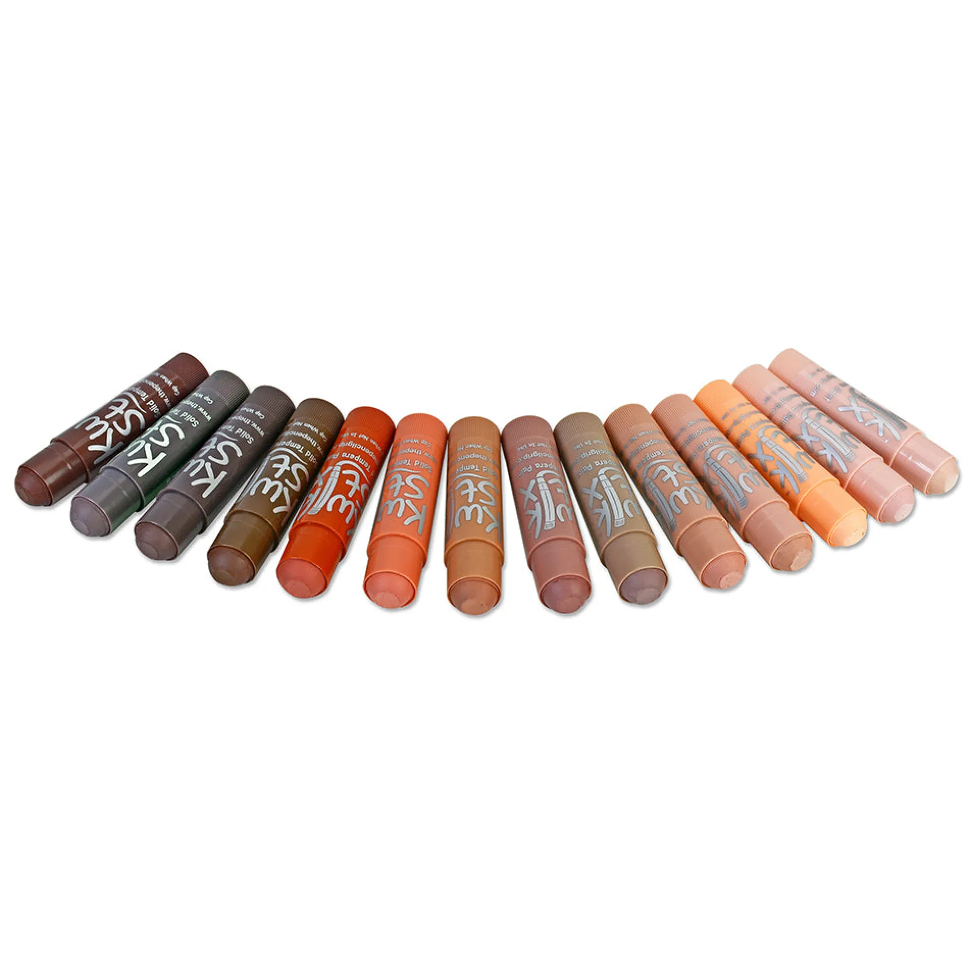 Kwik Stix Global Skin Tones 14-Piece Set | No-Mess Tempera Paint