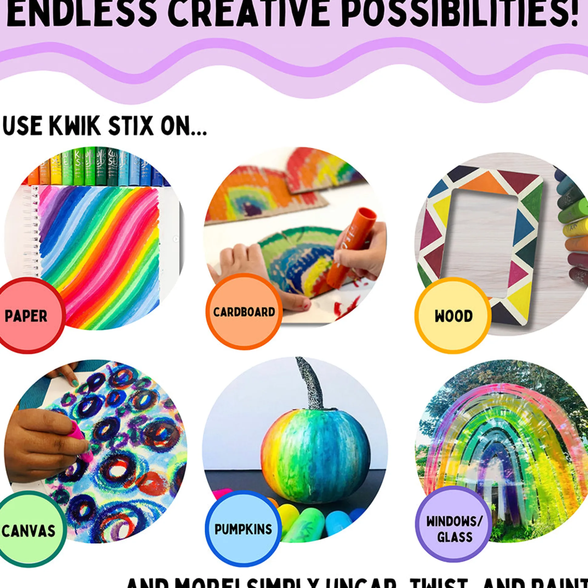 Kwik Stix Global Skin Tones 14-Piece Set | No-Mess Tempera Paint