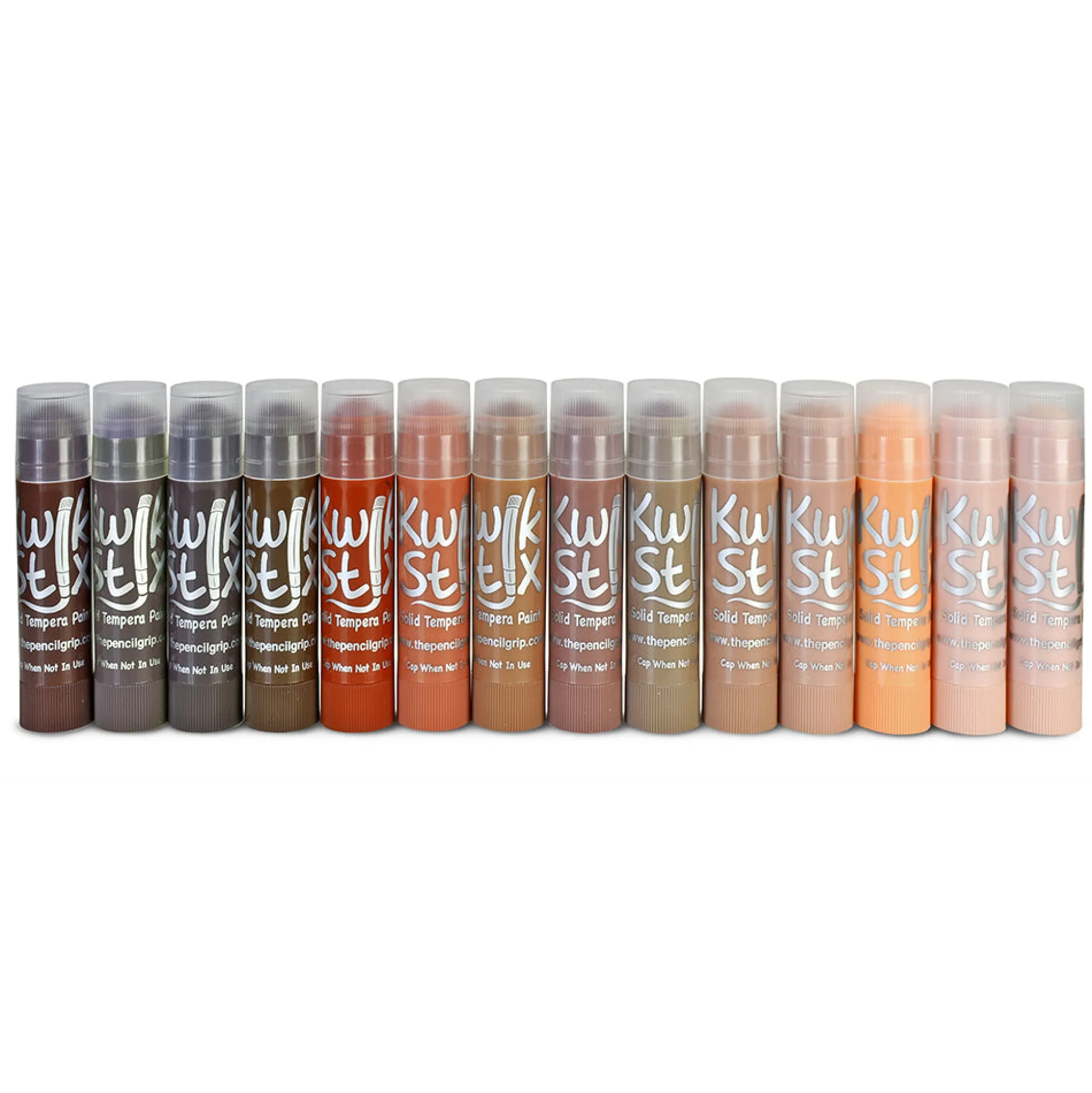 Kwik Stix Global Skin Tones 14-Piece Set | No-Mess Tempera Paint