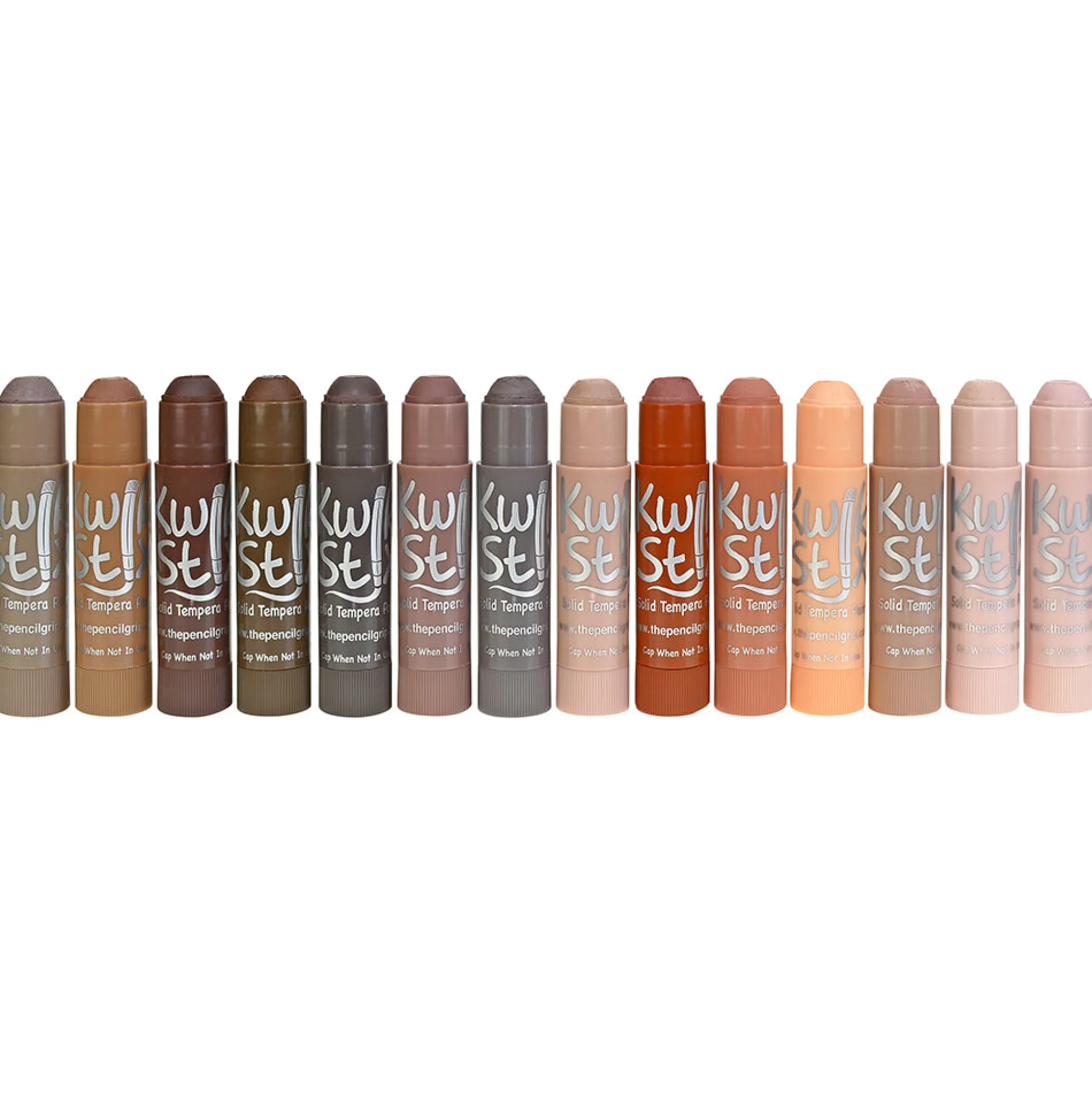 Kwik Stix Global Skin Tones 14-Piece Set | No-Mess Tempera Paint