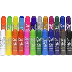 Kwik Stix No-Mess Tempera Paint Sticks | 24 Assorted Colors