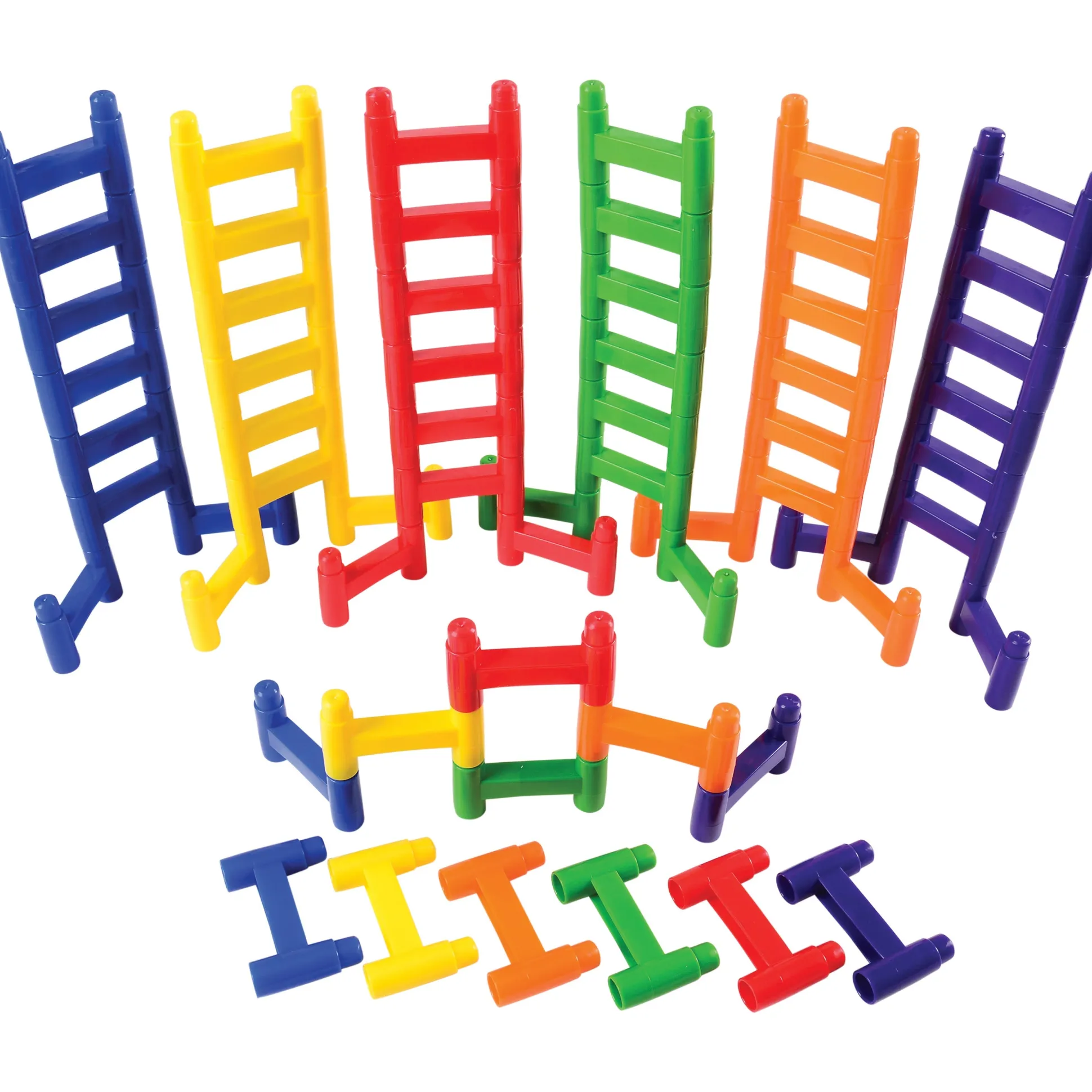 Ladder Links | 60-Piece Colorful Building Set for Imaginative STEM Learning