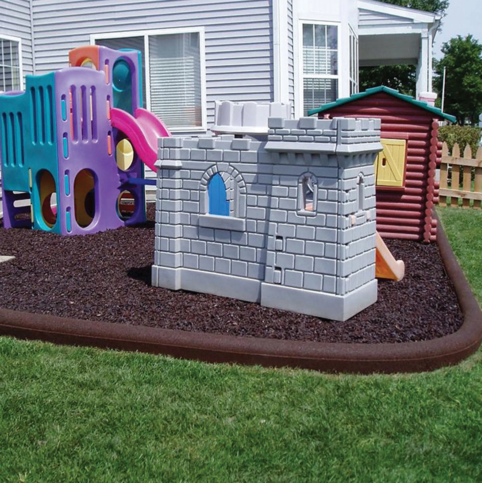 Large Rubber Landscape Timbers | Playground Surfacing