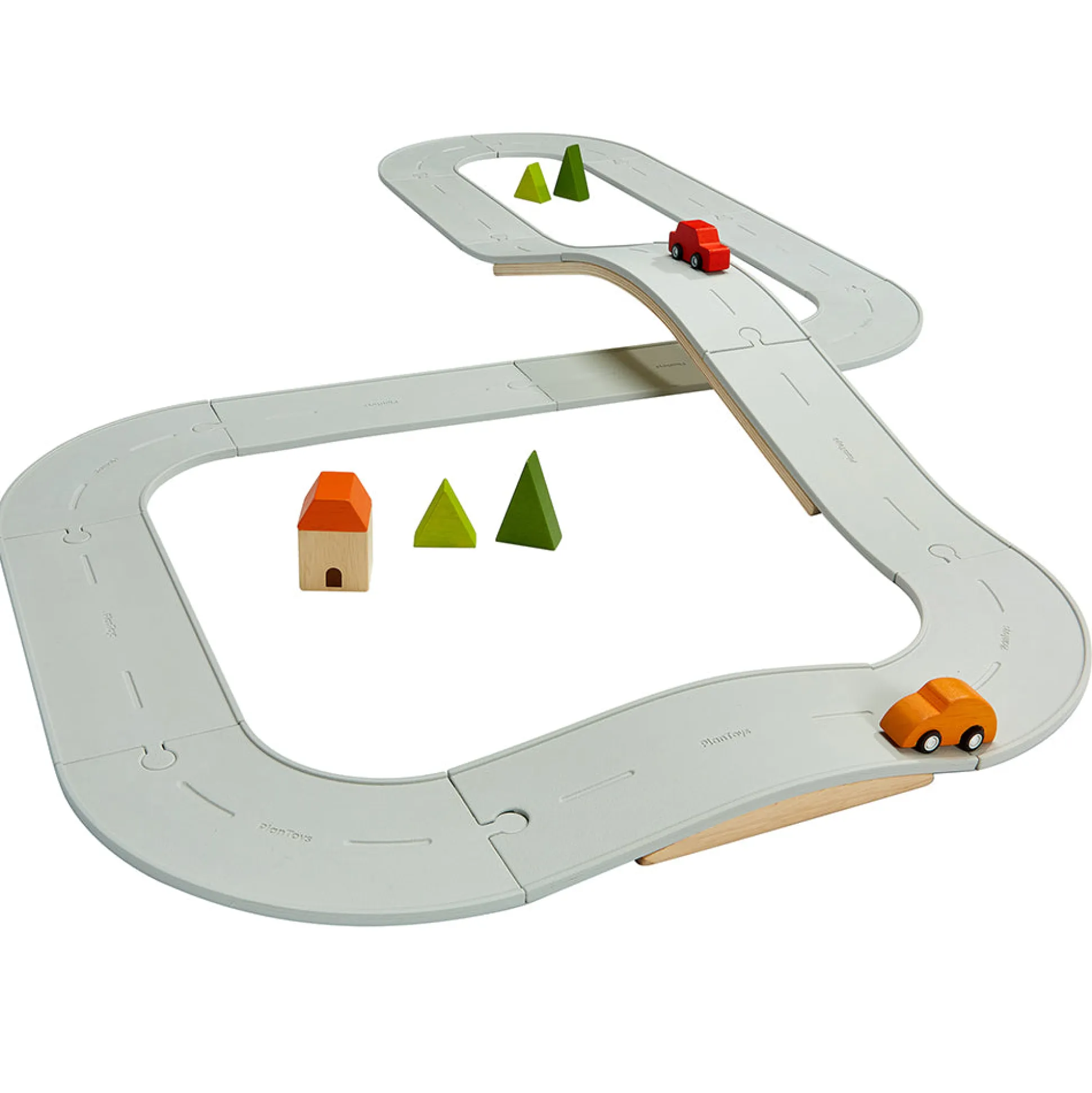 Large Rubber Road & Rail Set