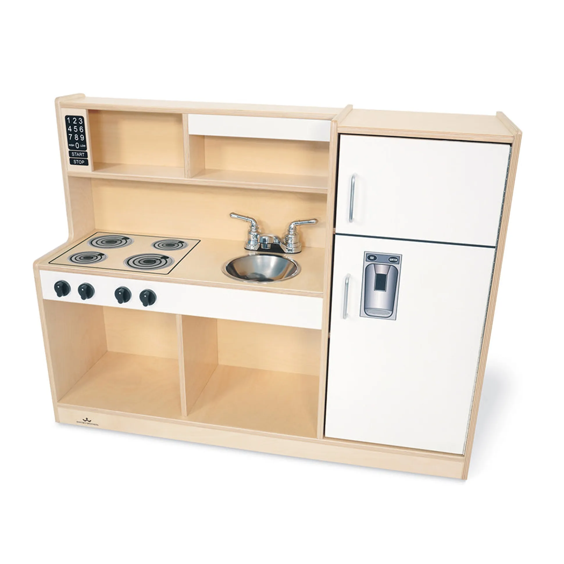 Let’s Play Toddler Kitchen Combo™ | All-in-One Pretend Play Kitchen Set in White