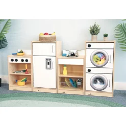 Let’s Play Toddler Sink™ | Pretend Play Kitchen Sink in White with Realistic Faucet