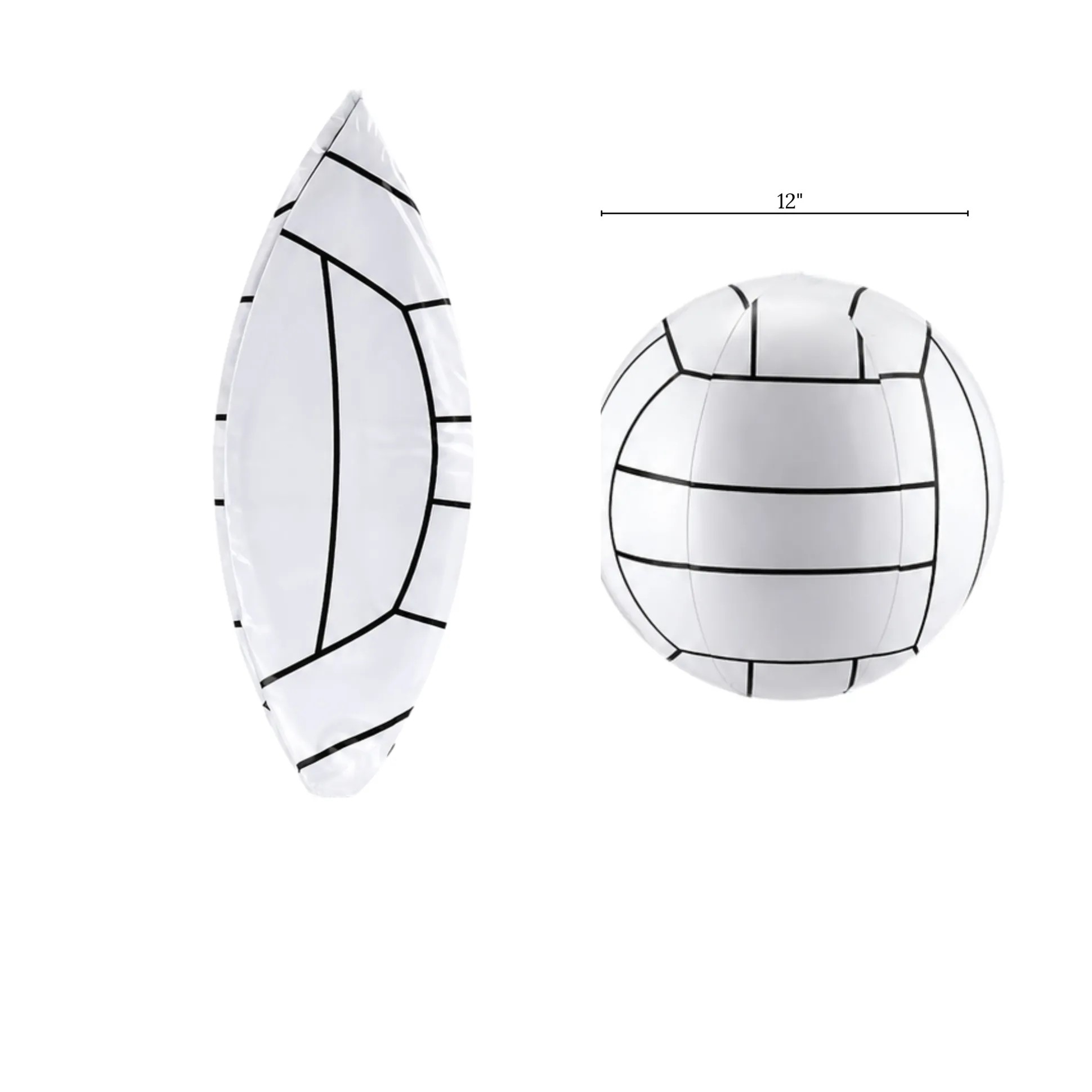 Lightweight Inflatable Toss & Kick Ball - Set of 12