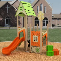 Little Buena Vista Eco-Wood Preschool Playground | Durable, ADA-Compliant Play Structure for Ages 2-5