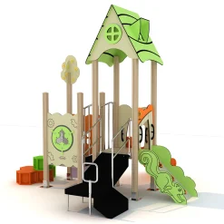 Little Buena Vista Eco-Wood Preschool Playground | Durable, ADA-Compliant Play Structure for Ages 2-5