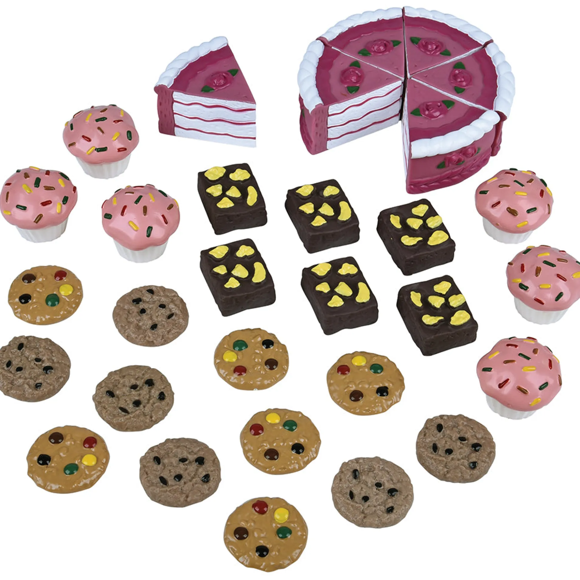 Little Learners Pretend Bakery Play Set | 30 Piece Pastry & Counting Toy