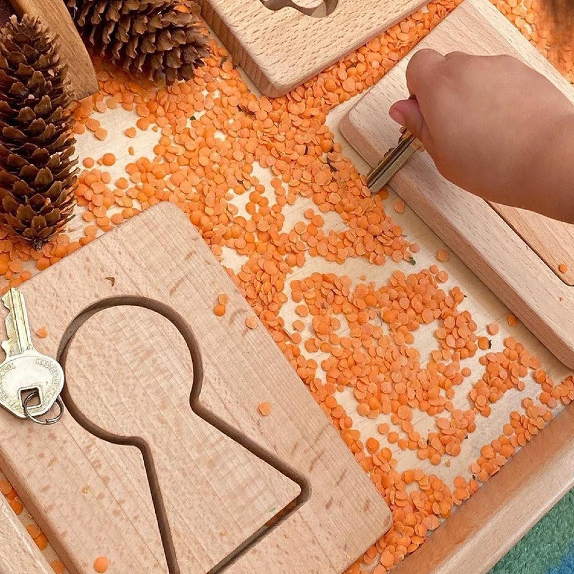 Little Looking Discovery Home Shapes | Eco-Friendly Wooden Sensory Set