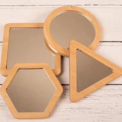 Little Looking Shape Discovery Mirrors | Eco-Friendly Wooden Reflection Set