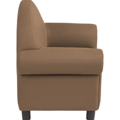 Little Lux Chocolate Preschool Lounge Chair | Adjustable Kids’ Soft Seat for Reading & Relaxation