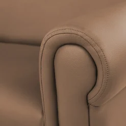 Little Lux Chocolate Preschool Sofa | Adjustable Faux Leather Kids' Couch