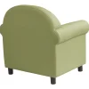 Little Lux Fern Green Preschool Lounge Chair | Adjustable Kids’ Soft Seat for Reading & Relaxation