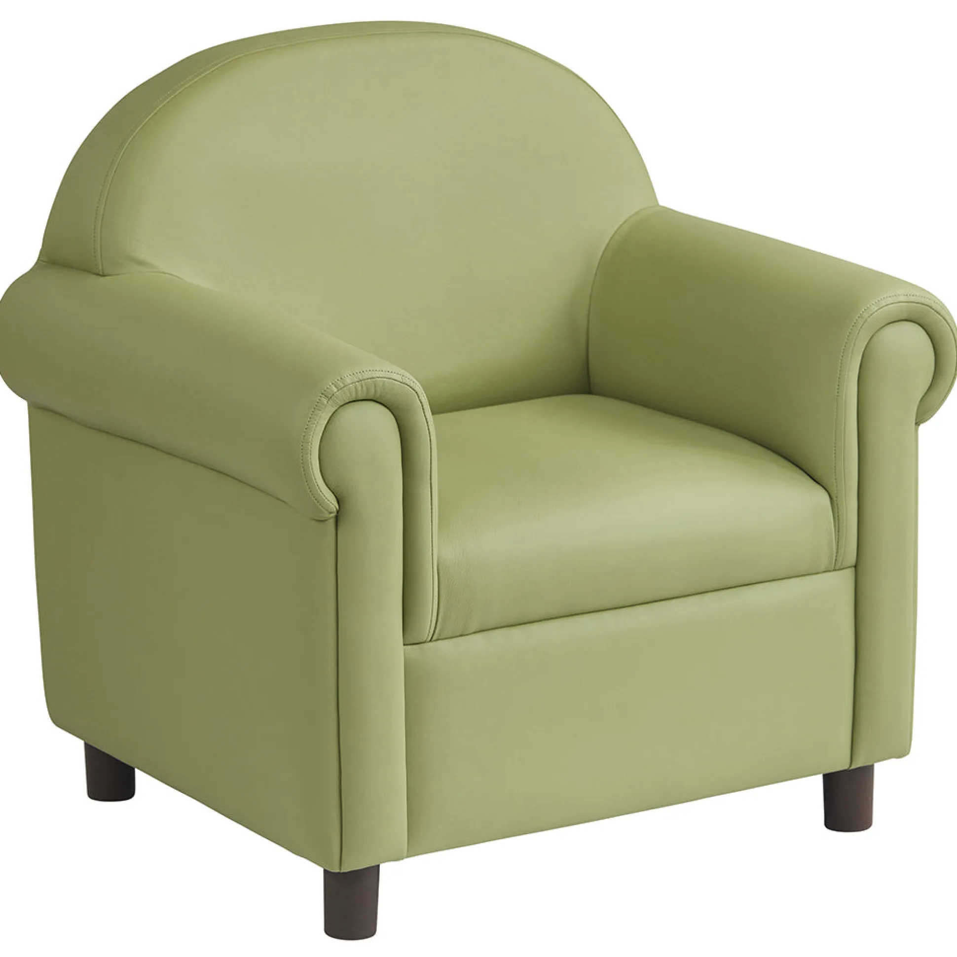 Little Lux Fern Green Preschool Lounge Chair | Adjustable Kids’ Soft Seat for Reading & Relaxation