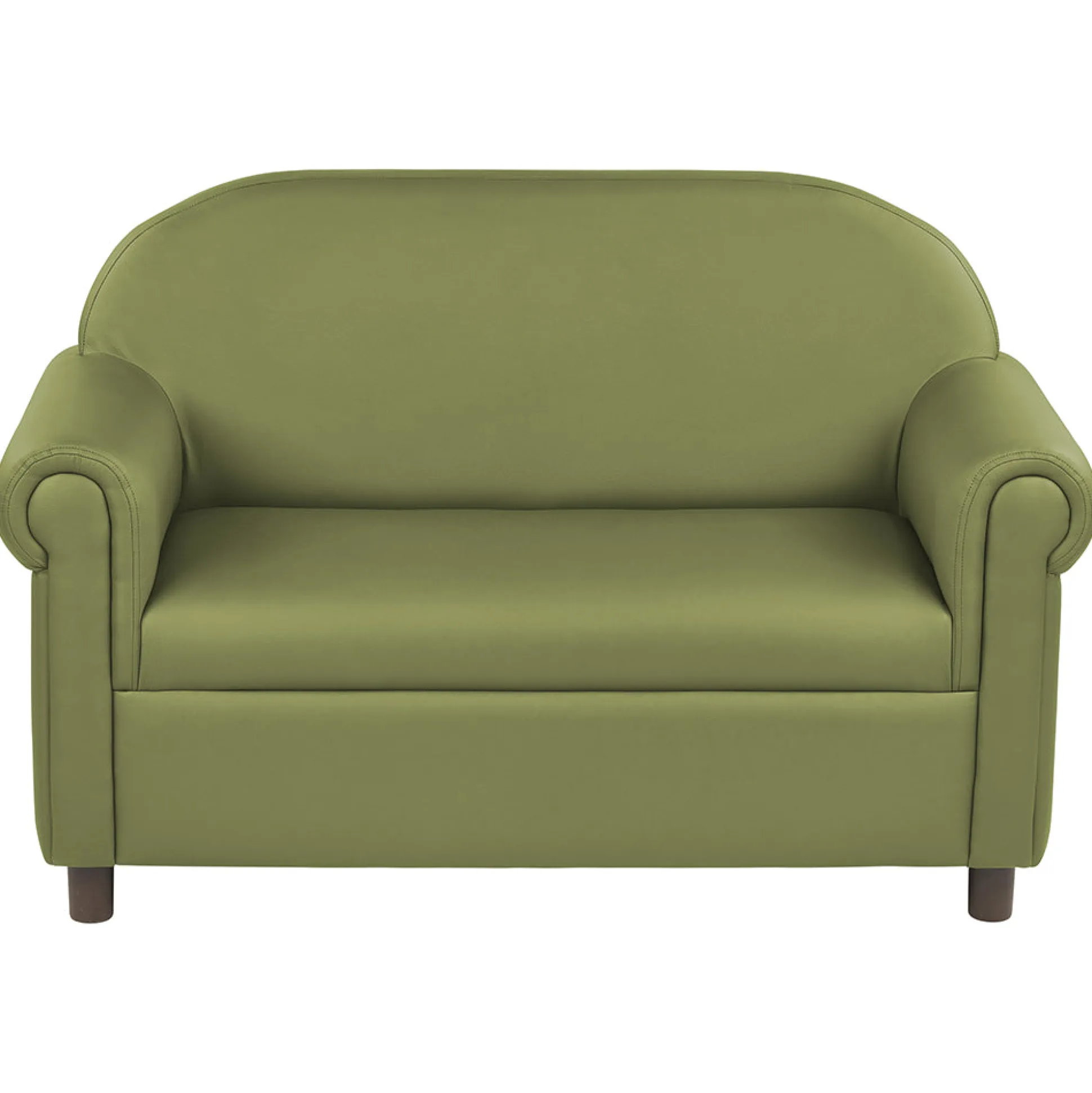 Little Lux Fern Green Preschool Sofa | Adjustable Faux Leather Kids' Couch
