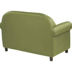 Little Lux Fern Green Preschool Sofa | Adjustable Faux Leather Kids' Couch