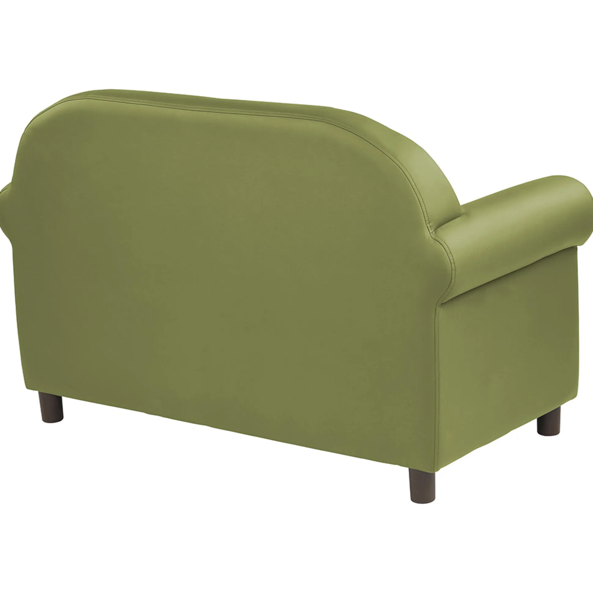 Little Lux Fern Green Preschool Sofa | Adjustable Faux Leather Kids' Couch