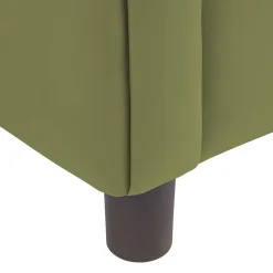 Little Lux Fern Green Preschool Sofa | Adjustable Faux Leather Kids' Couch
